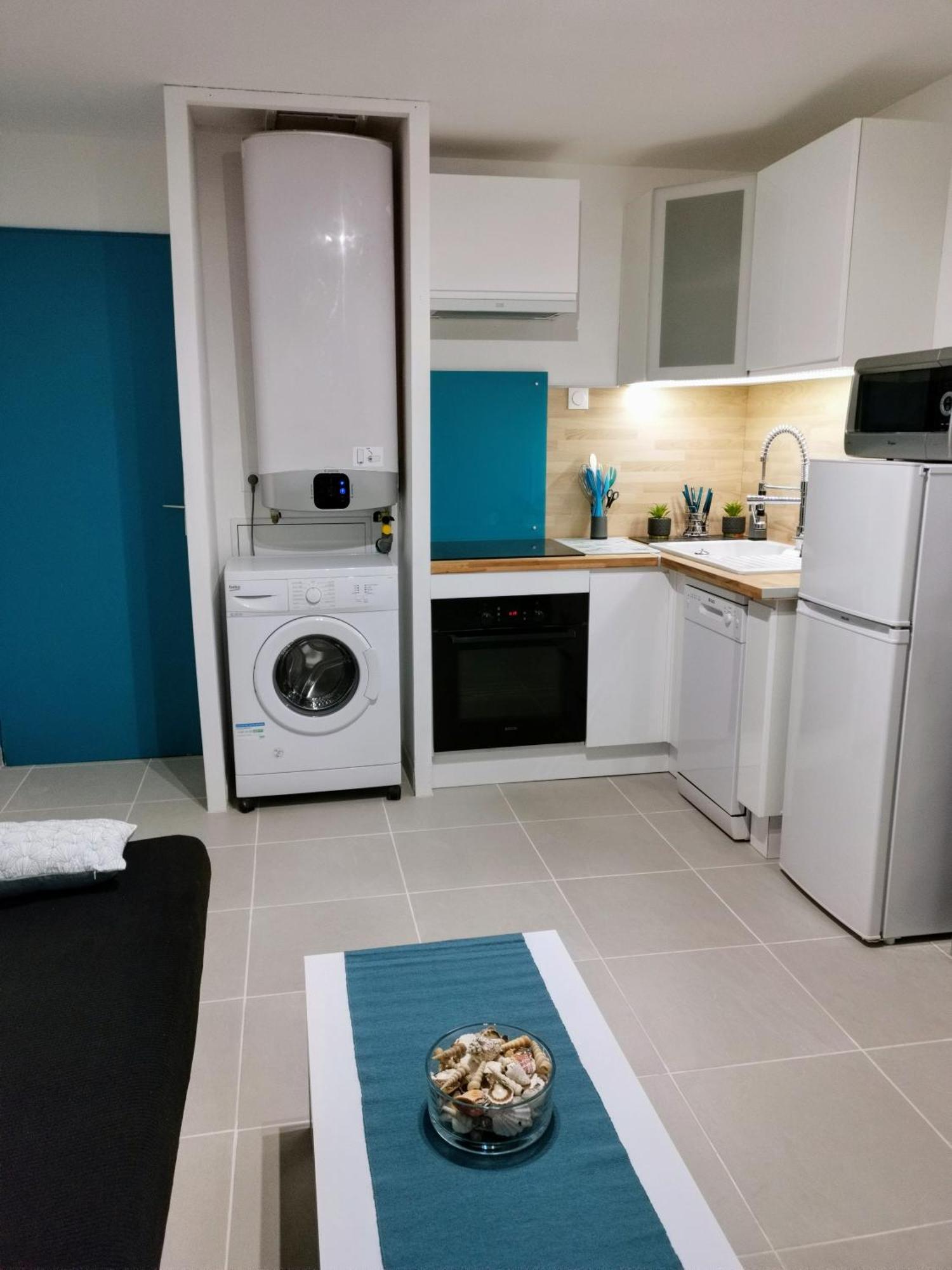 Appartement Vue Mer,Acces Direct Plage,Fibre,Clim,Parking Public Gratuit Ле Баркарес Экстерьер фото