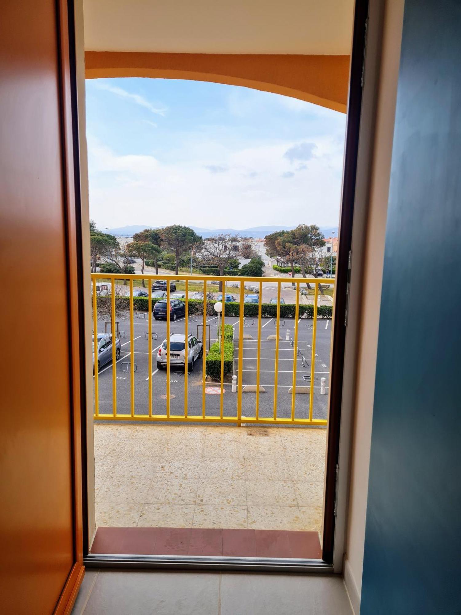 Appartement Vue Mer,Acces Direct Plage,Fibre,Clim,Parking Public Gratuit Ле Баркарес Экстерьер фото